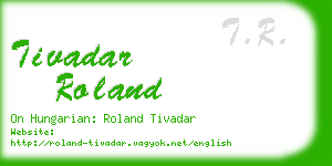 tivadar roland business card